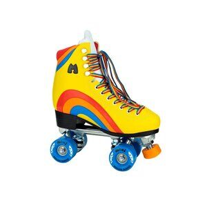 Moxi Rainbow Rider Roller skates Size 7 Yellow New In Box